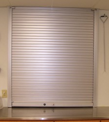 Roll-down security door